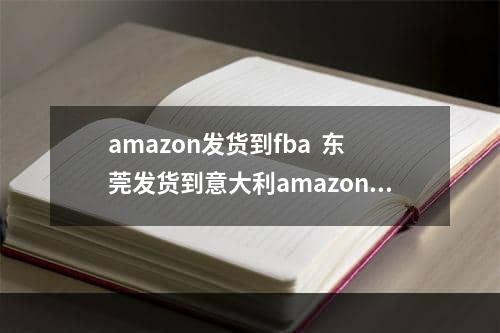 amazon发货到fba  东莞发货到意大利amazonfba仓库