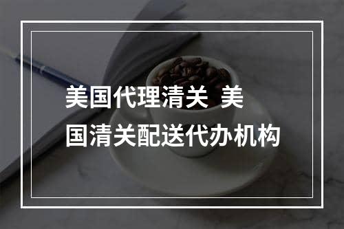 美国代理清关  美国清关配送代办机构