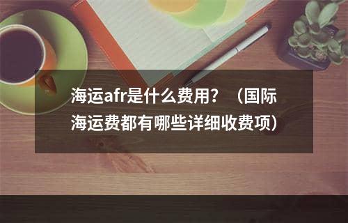 海运afr是什么费用？（国际海运费都有哪些详细收费项）