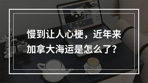 慢到让人心梗，近年来加拿大海运是怎么了？