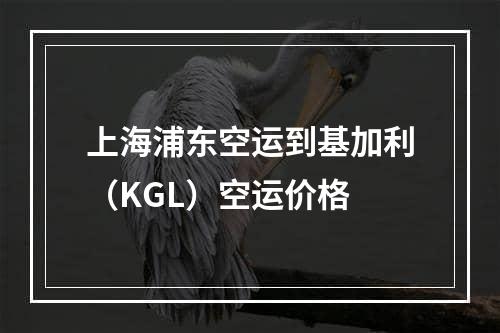 上海浦东空运到基加利（KGL）空运价格