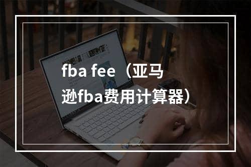 fba fee（亚马逊fba费用计算器）