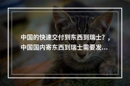 中国的快速交付到东西到瑞士？,中国国内寄东西到瑞士需要发什么快递