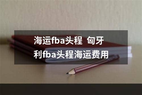 海运fba头程  匈牙利fba头程海运费用