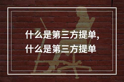 什么是第三方提单,什么是第三方提单