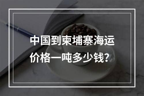 中国到柬埔寨海运价格一吨多少钱？