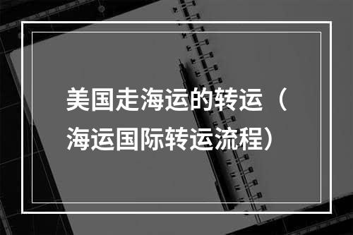 美国走海运的转运（海运国际转运流程）