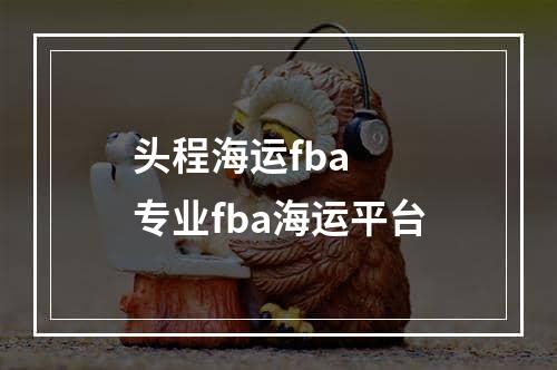 头程海运fba  专业fba海运平台