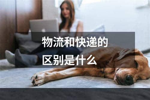 物流和快递的区别是什么