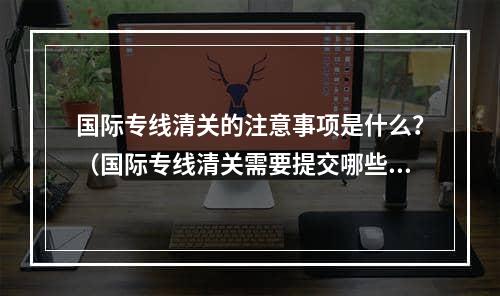 国际专线清关的注意事项是什么？（国际专线清关需要提交哪些申报材料）