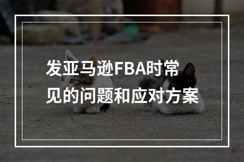 发亚马逊FBA时常见的问题和应对方案