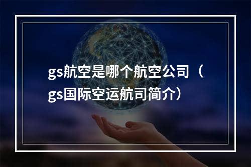 gs航空是哪个航空公司（gs国际空运航司简介）