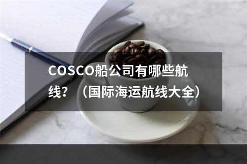 COSCO船公司有哪些航线？（国际海运航线大全）