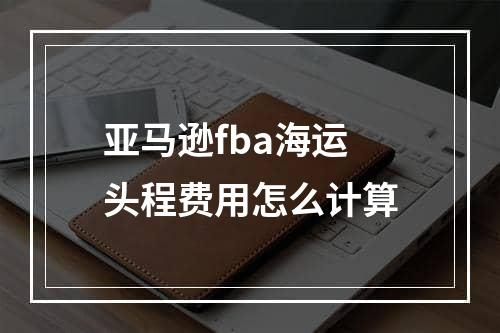 亚马逊fba海运头程费用怎么计算