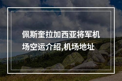 佩斯奎拉加西亚将军机场空运介绍,机场地址