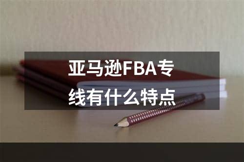 亚马逊FBA专线有什么特点