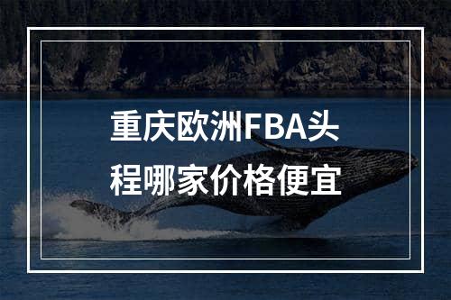 重庆欧洲FBA头程哪家价格便宜