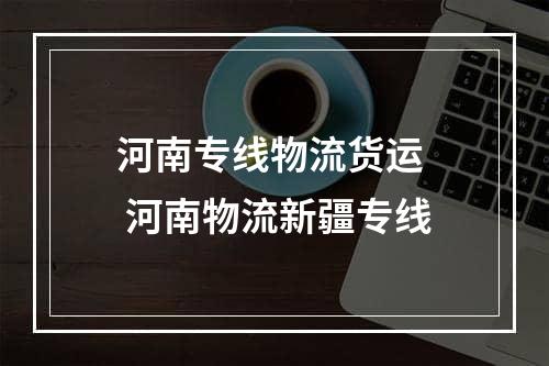 河南专线物流货运  河南物流新疆专线