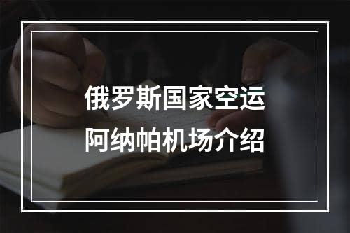 俄罗斯国家空运阿纳帕机场介绍