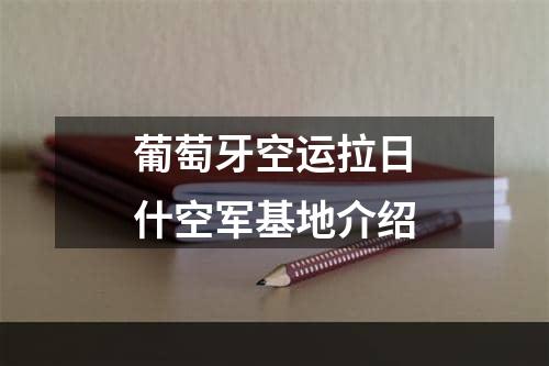 葡萄牙空运拉日什空军基地介绍