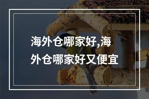 海外仓哪家好,海外仓哪家好又便宜