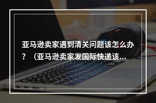 亚马逊卖家遇到清关问题该怎么办？（亚马逊卖家发国际快递该如何清关）