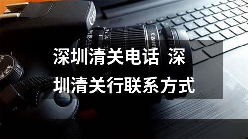 深圳清关电话  深圳清关行联系方式