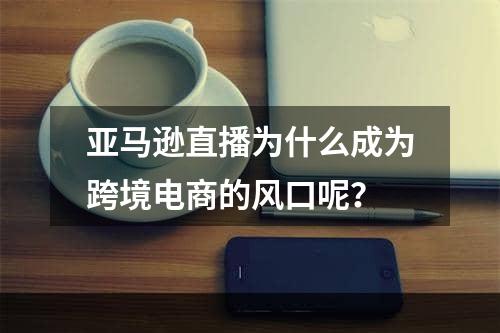 亚马逊直播为什么成为跨境电商的风口呢？