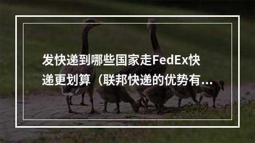 发快递到哪些国家走FedEx快递更划算（联邦快递的优势有哪些）