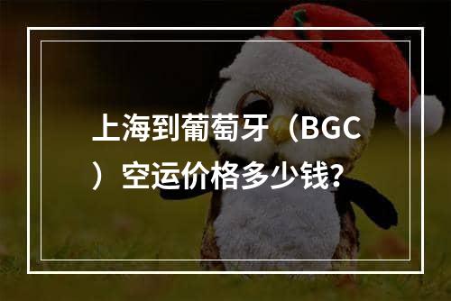 上海到葡萄牙（BGC）空运价格多少钱？