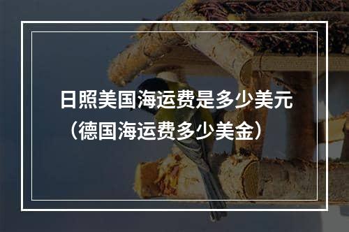 日照美国海运费是多少美元（德国海运费多少美金）