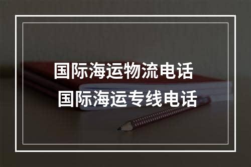 国际海运物流电话  国际海运专线电话