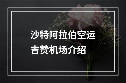 沙特阿拉伯空运吉赞机场介绍