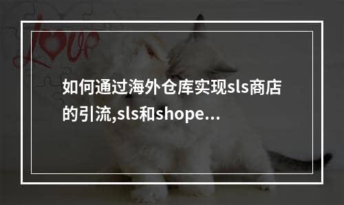 如何通过海外仓库实现sls商店的引流,sls和shopee海外仓发货哪个更划算