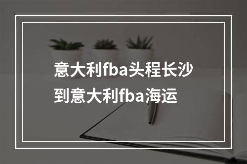 意大利fba头程长沙到意大利fba海运