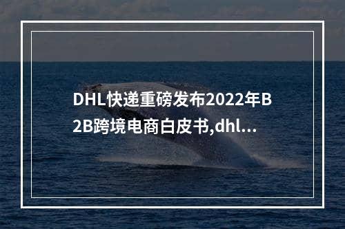 DHL快递重磅发布2022年B2B跨境电商白皮书,dhl谈物流趋势