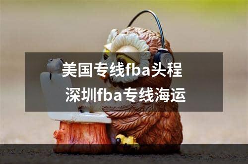 美国专线fba头程  深圳fba专线海运