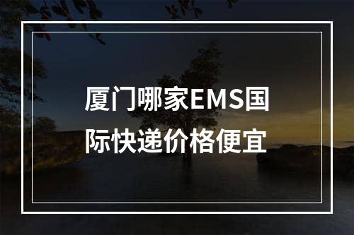 厦门哪家EMS国际快递价格便宜