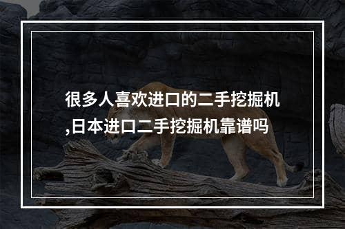 很多人喜欢进口的二手挖掘机,日本进口二手挖掘机靠谱吗