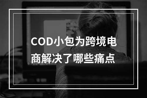 COD小包为跨境电商解决了哪些痛点