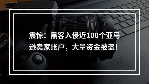 震惊：黑客入侵近100个亚马逊卖家账户，大量资金被盗！