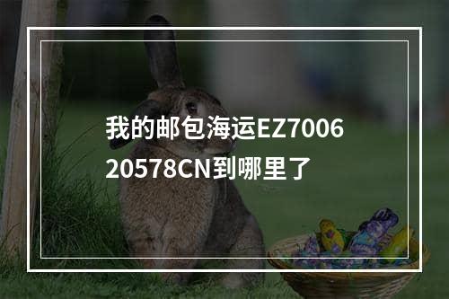 我的邮包海运EZ700620578CN到哪里了