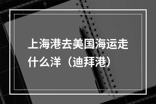 上海港去美国海运走什么洋（迪拜港）