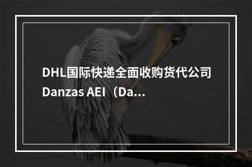 DHL国际快递全面收购货代公司Danzas AEI（Danzas提供空运、海运、公路和报关服务）