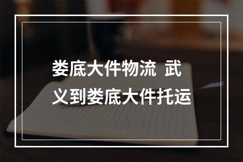 娄底大件物流  武义到娄底大件托运