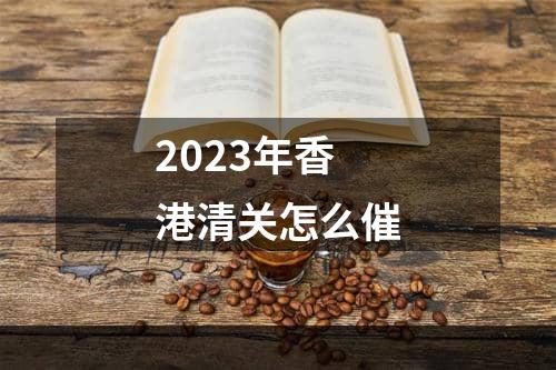 2023年香港清关怎么催