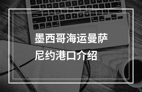 墨西哥海运曼萨尼约港口介绍