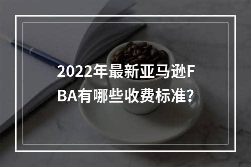 2022年最新亚马逊FBA有哪些收费标准？