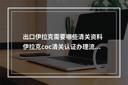 出口伊拉克需要哪些清关资料  伊拉克coc清关认证办理流程