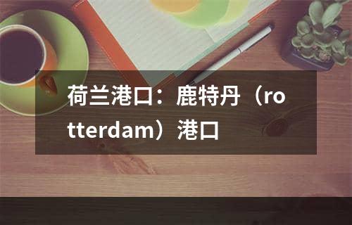 荷兰港口：鹿特丹（rotterdam）港口